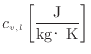 $ c_{v, l} \left [\dfrac{\rm J}{\rm kgK} \right ]$