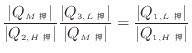 $\displaystyle \frac{ \vert Q_{M 可} \vert }{ \vert Q_{2, H 可} \vert } \frac{ \...
... Q_{M 可}\vert } = \frac{ \vert Q_{1, L 可} \vert }{ \vert Q_{1, H 可} \vert }
$
