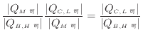 $\displaystyle \frac{ \vert Q_{M 可} \vert }{ \vert Q_{B, H 可} \vert } \frac{...
..._{M 可}\vert } = \frac{ \vert Q_{C, L 可} \vert }{ \vert Q_{B, H 可} \vert }$