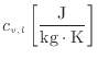 $ c_{v, l} \left [\dfrac{\rm J}{\rm kg \cdot K} \right ]$