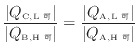 $\displaystyle \frac{ \vert Q_\mathrm{C, L 可} \vert }{ \vert Q_\mathrm{B, H ...
...} = \frac{ \vert Q_\mathrm{A, L 可} \vert }{ \vert Q_\mathrm{A, H 可} \vert }$