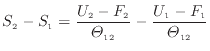 $\displaystyle S_\mathrm{2} - S_\mathrm{1} = \frac{ U_\mathrm{2} - F_\mathrm{2} ...
...heta_\mathrm{12}} - \frac{ U_\mathrm{1} - F_\mathrm{1} }{\varTheta_\mathrm{12}}$