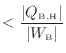 $\displaystyle < \frac{ \vert Q_\mathrm{B, H} \vert }{ \vert W_\mathrm{B} \vert }$