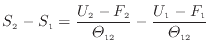 $\displaystyle S_\mathrm{2} - S_\mathrm{1} = \frac{ U_\mathrm{2} - F_\mathrm{2} ...
...heta_\mathrm{12}} - \frac{ U_\mathrm{1} - F_\mathrm{1} }{\varTheta_\mathrm{12}}$